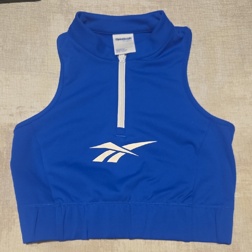 Reebok Royal Blue High-Neck Sports Top